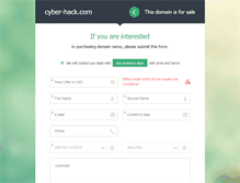 Tablet Screenshot of cyber-hack.com